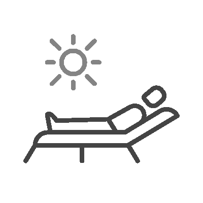 sunbathing icon